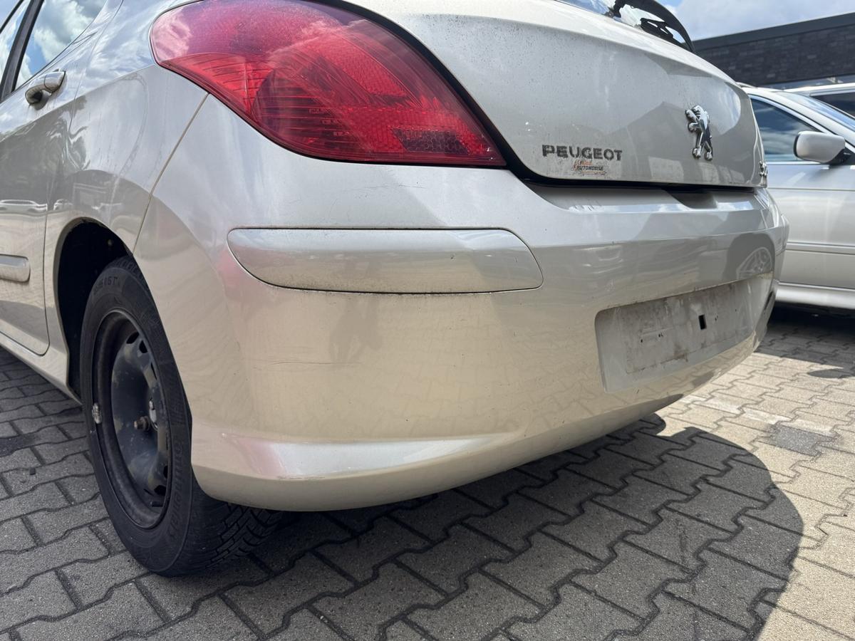 Peugeot 308 I original Stossf&auml;nger Sto&szlig;stange hinten Flie&szlig;heck ETS Aschgrau Bj.2008